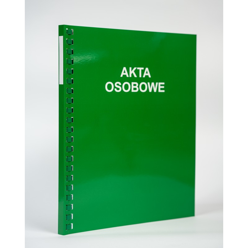 Teczka do akt osobowych binda wewnętrzna Konfex T03 zielona